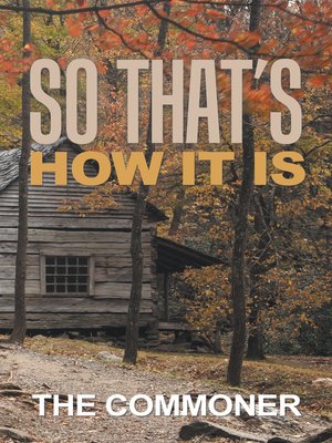 cover image of So That'S How It Is